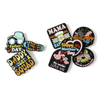 Silicone Focal Beads Mother Father'S Day Retro Style Colorful Phrases 20pcs