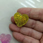 Gradient Floral Heart Acrylic Beads 25mm Pastel Colors 50pcs 4