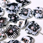 Mixed Shape Acrylic Beads Black Moly 50pcs 3