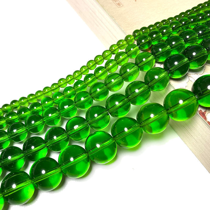 Colored Transparent Round Glass Beads 12mm Assorted Colors 31pcs 5