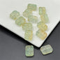 Square Glass Beads 13x23mm Transparent Electroplated Pastel 100pcs 13
