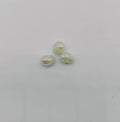 Plating Colorful Imitation Pearl Acrylic Beads 8mm 100pcs 6