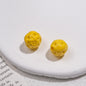Painted Round Acrylic Beads 11mm Baked Glossy 50pcs 8