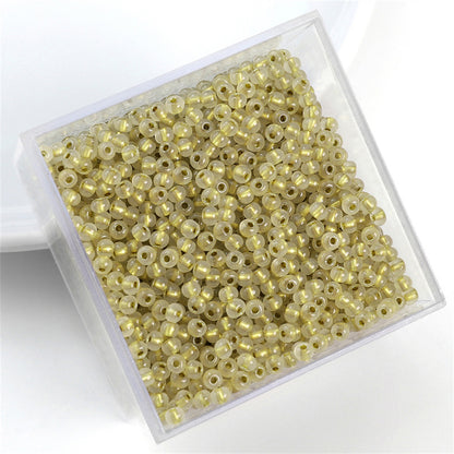 Silver-plated Vintage Seed Glass Beads 3mm Timeless Shimmer 600pcs 7