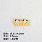 Cartoon Square Resin Beads 20mm Glossy Colorful 10pcs 9