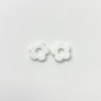 Lampwork Glass Beads Five Petal Flower 15mm Solid Color 10pcs 2