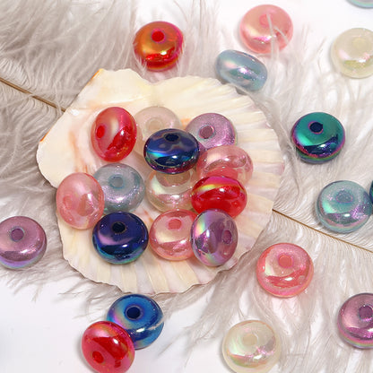 Acrylic Spacer Beads 8mm UV Plating Crack Imitation 100pcs 4