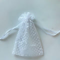 Organza Drawstring Bags White Polka Dot 7.5x10cm 10pcs Colorful 6