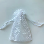 Organza Drawstring Bags White Polka Dot 7.5x10cm 10pcs Colorful 6