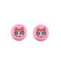 Flat Clay Beads 9mm Power Puff Girl Polymer Colorful 100pcs 7
