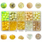 Crackle Round Glass Beads 8mm Pastel Colors Crackled Texture 200pcs 10