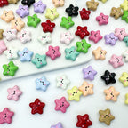 Star Metal Beads 13mm Glossy Painted Smiley Face 10pcs 4