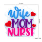 Silicone Focal Beads Nurse Mom Colorful Hearts Lettering 20pcs 2