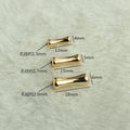 Brass Bone-Shaped Metal Beads Playful Polished Gold Tube 50pcs 2