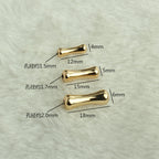 Brass Bone-Shaped Metal Beads Playful Polished Gold Tube 50pcs 2