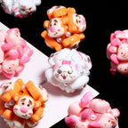 Embellished Bubblegum Beads 20mm Winnie & Friends Pastel Pearl 5pcs 2