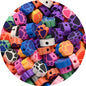 Flat Clay Beads 10mm Color Fruit Cartoon Mixed Design 1000pcs 24