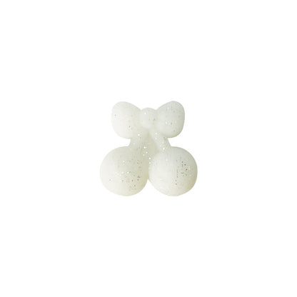 Silicone 3D Focal Beads Cherry Holding Bow 20pcs 12