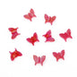 Transparent Butterfly Acrylic Beads 15x13mm Multicolor 40pcs 7