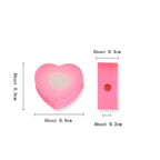 Heart Clay Beads 9mm Gradient Pink White Polymer 100pcs 2