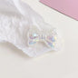 UV Plating Gradient Crackle Bow Acrylic Beads 32mm 50pcs 8