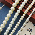 Pearl Glass Beads Round 10mm Imitation Glass 20pcs 4