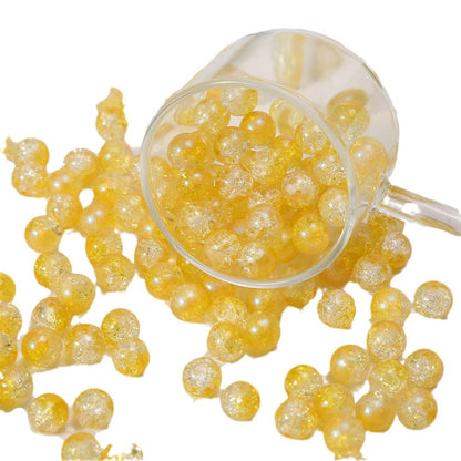 Crackle Round Glass Beads 10mm Gradient Color Smooth Surface 60pcs 5