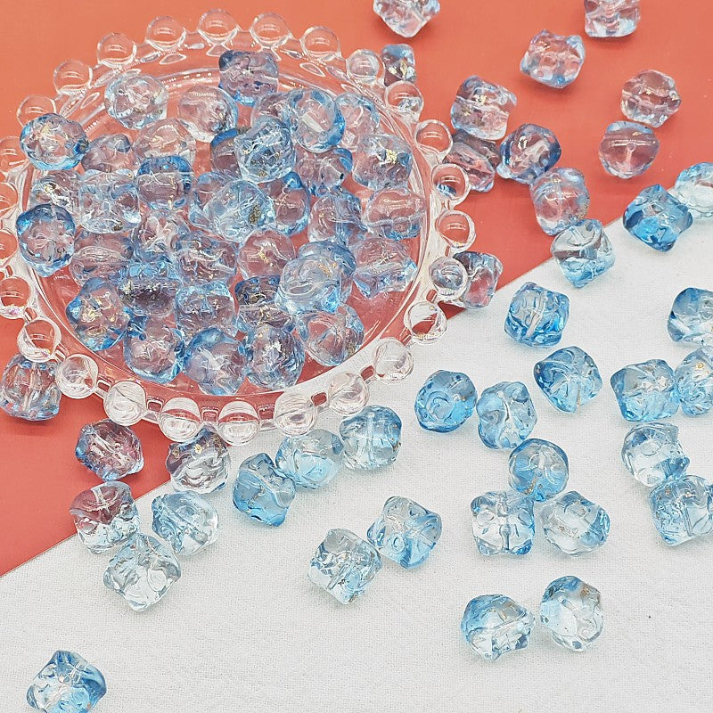 Frosted Lion Face Glass Beads 11mm Pastel Colors 25pcs 4