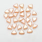 Electroplated Fan-Shaped Glass Beads 10mm Iridescent Pastel 30pcs 11