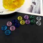 Acrylic Faceted Spacer Beads 7*13mm Large Hole 50pcs 2