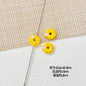 Donut Metal Beads 13mm Painted Enamel Pastel 10pcs 8