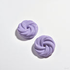 Painted Cookie Acrylic Beads 20x17x9mm Solid Color Glossy Swirl 30pcs 4