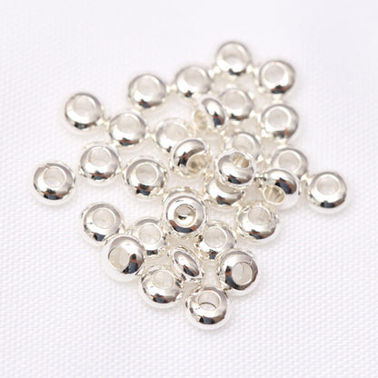 Brass Smooth Spacer Beads 3-6mm 100pcs 7