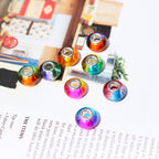 Acrylic Spacer Beads 9*14mm Two-Color Gradient 100pcs 4