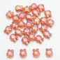 Plating Bunny Head Glass Beads 12mm Iridescent 30pcs 8