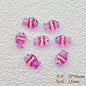 Hand Painted Fish Enamel Glass Beads 10x14mm Translucent Colorful 1pc 9