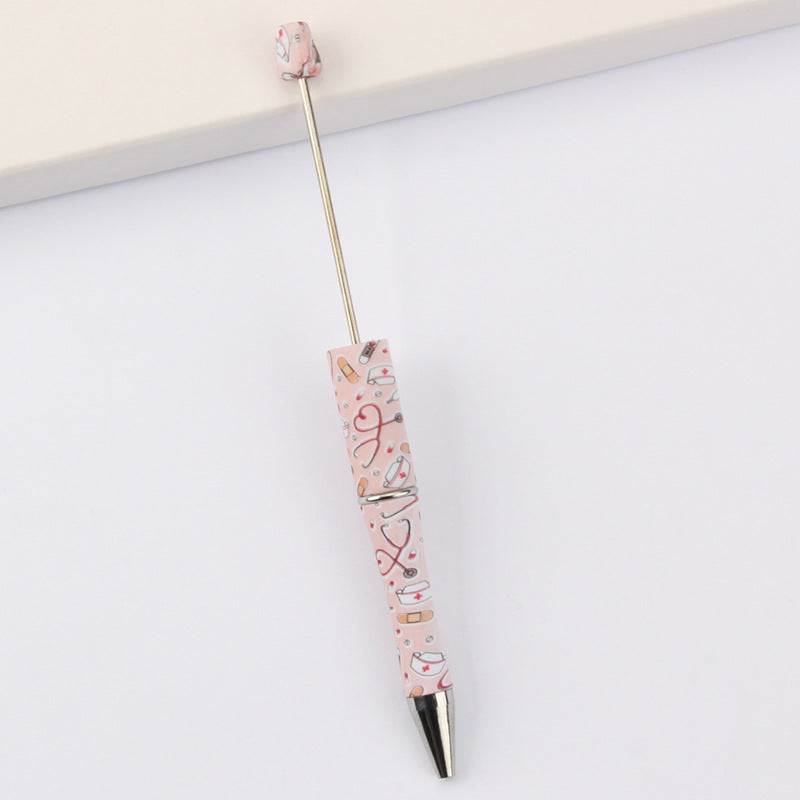 Beadable Pen Printed Pattern Plastic Light Weight