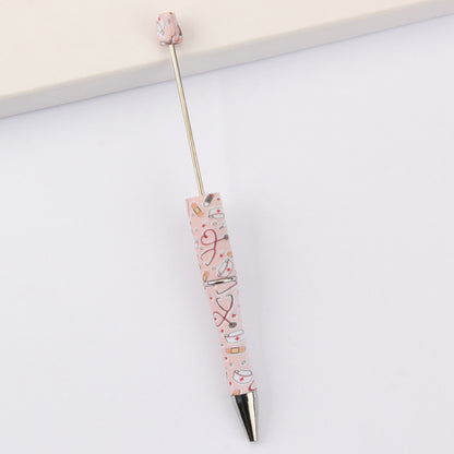 Beadable Pen Printed Pattern Plastic Light Weight