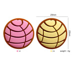 Silicone Focal Beads Bread Textured Pastel Top 20pcs 2