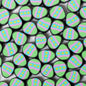 Easter Egg Clay Beads 11mm Polymer Colorful Pattern 100pcs