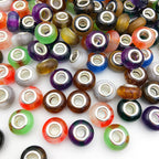 Gradient Resin Spacer Beads 13mm Matte Imitation Opal 40pcs 4