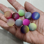 Gradient Bubblegum Beads 20mm Rubberized Two-Color Matte Finish 50pcs 4