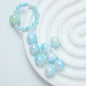 Pearl Round Acrylic Beads 6-10mm Dual Color Gradient Imitation Pearl 12
