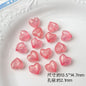 Faceted Glitter Heart Acrylic Beads 14mm Colorful Mixed 30pcs 8