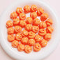 Painted Twisted Spiral Acrylic Beads 16mm Glossy Colorful 10pcs 13