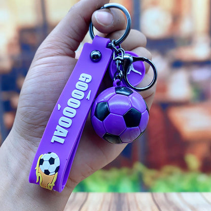 Acrylic World Cup Football Keychain Mini Soccer Ball Colorful Design 10