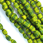 Nepal Millefiori Oval Glass Beads 8mm by 12mm Vibrant Floral 310pcs 3