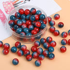Crackle Round Glass Beads 8mm Multicolor Mixed 30pcs 6