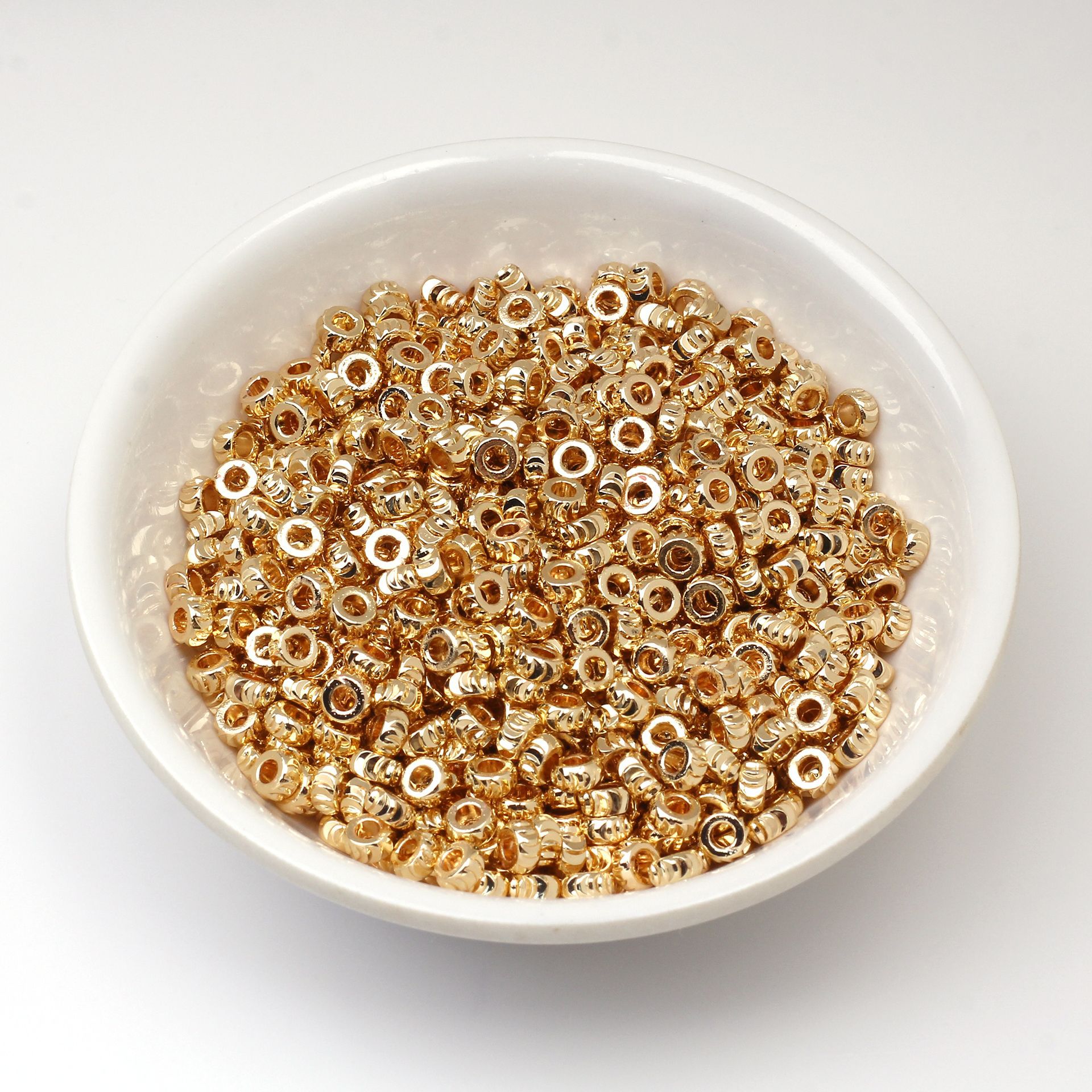 Brass Gear Pattern Spacer Beads 3-8mm 100pcs 5
