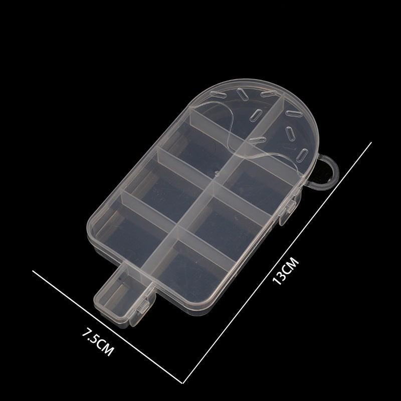 Multi Shaped Plastic Organizer Box PP Clear 1pc 4